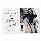 Fête du 40e anniversaire moderne Script photo Bien