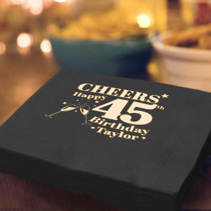 Fête du 45e anniversaire qui encourage les verres 