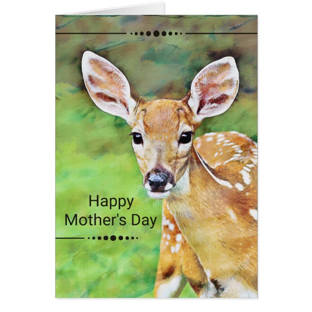 Fête du Cerf de Bébé Joyeux Fête des Mères (Devant)