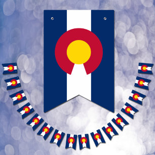 Fête du drapeau du Colorado, bannières de bottes /