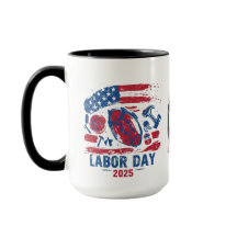 Fête du Travail 2025 Mug de sport - Travailler dur