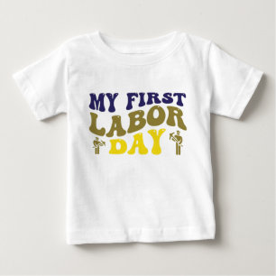 Fête du travail adorable T-shirts pour bébé : Célé