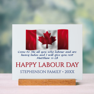Fête du Travail personnalisée Patriotique Canada C