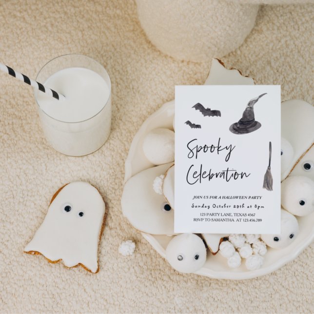 Fête éffrayante | Bonne invitation d'Halloween (Créateur téléchargé)