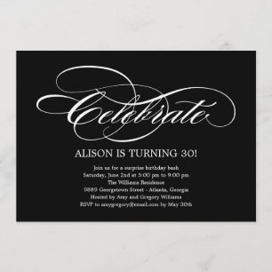 Fête Élégante Invitation de la Fête générale
