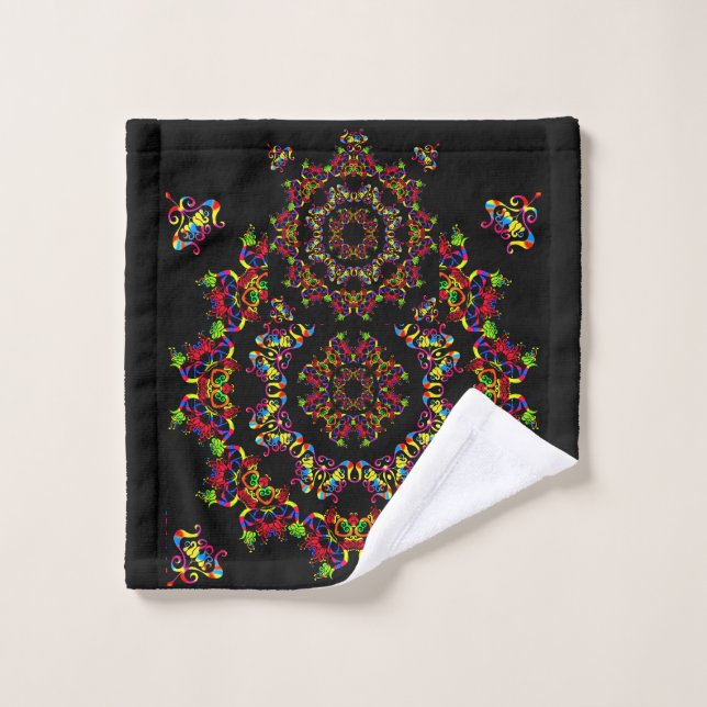 Fête en fleurs (Gant de toilette)