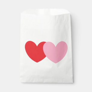 Fête Favoriser Sacs avec Coeurs rose et rouge