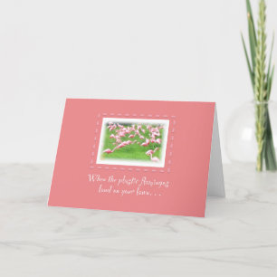 FÊTE Flamants roses roses ! Carte