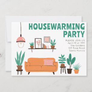 Fête Invitation Cute Living Room Canapé