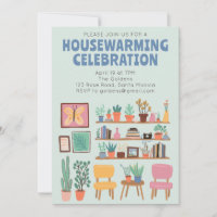 Fête Invitation Cute Living Room Shelts