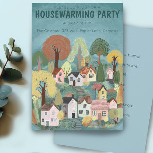 Fête Invitation Mignonne Country Village Art