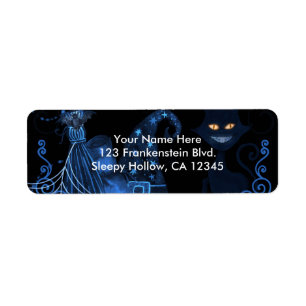 Fête magique d'Halloween Chat noir Lumières de Glo