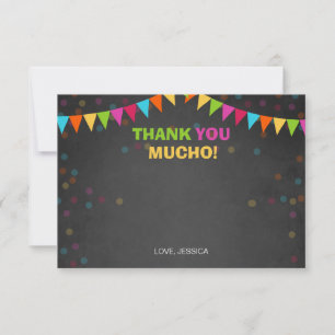 Fête mexicaine Carte de remerciements d'anniversai
