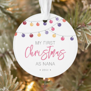Fête Mon premier Noël en tant que Nana
