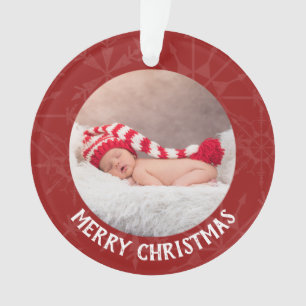 Fête Noël 2 année photo Feu de neige rouge