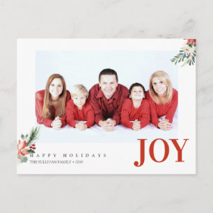 Fête Noël Joie Photo Greeting Carte postale 3