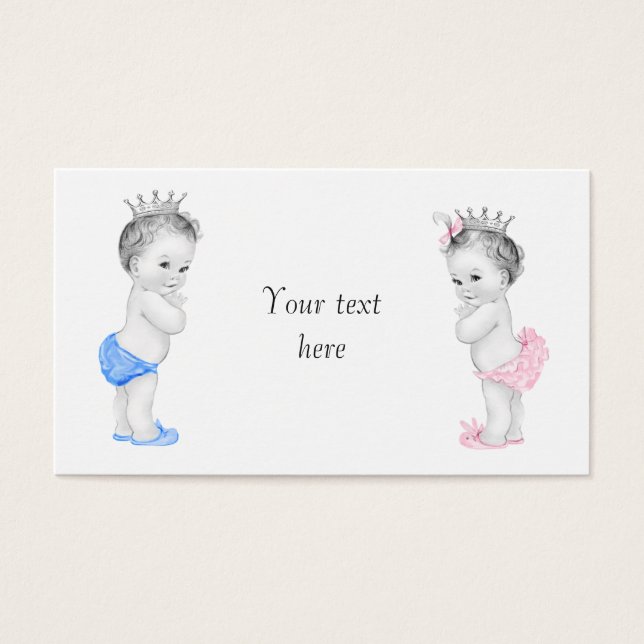 Fête prénatale pour prince et princesse bébé (Devant)