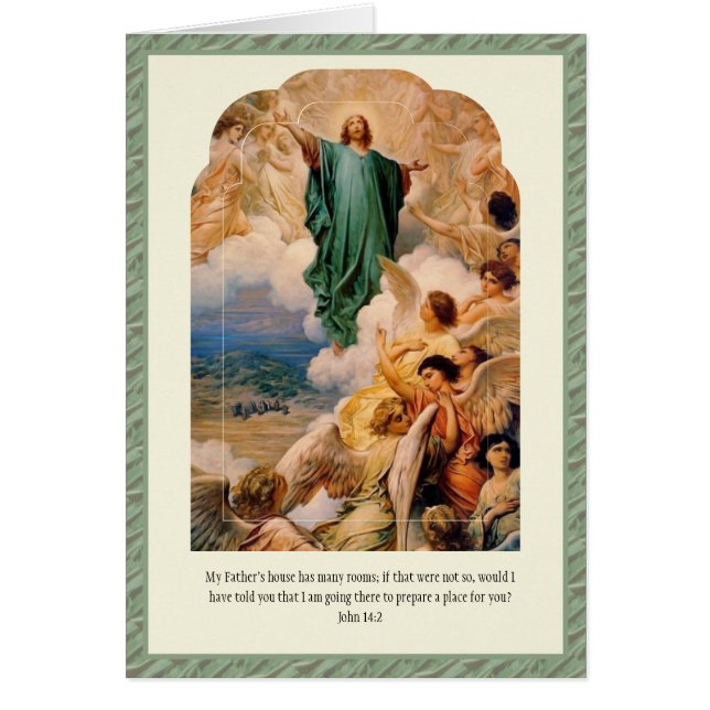 Fête religieuse de l'Ascension Écriture Verse (Devant)