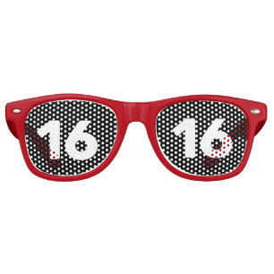 FÊTE RETRO 16E SWEET 16 ANNIVERSAIRE NOVALITÉ LUNETTES DE SOL