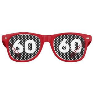FÊTE RETRO 60E ANNIVERSAIRE 60 NOUVELLEMENT LUNETTES DE SOLEI