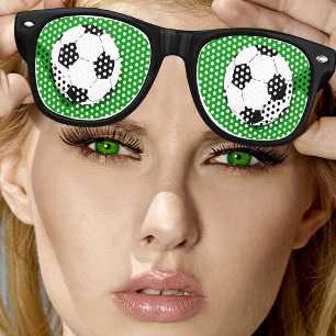 Fête Retro Balle de football rétro Shades /Fun Party Lunettes
