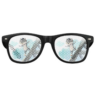 Fête Retro Chat glisse sur la Tour Eiffel - Lunettes de solei