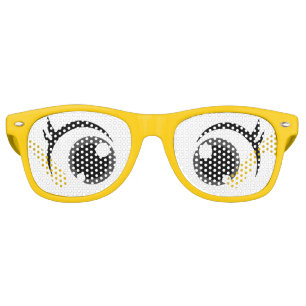 Fête Retro Drôle Carton Comic Big Eyes Party Lunettes de sole