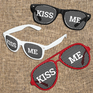 Fête Retro KISS ME rétro Shades / Fun Party Lunettes de solei