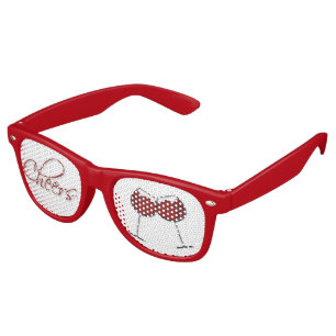 Fête Retro Le vin rouge encourage des lunettes de partie
