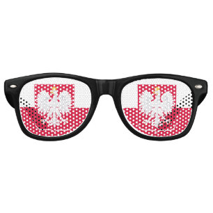 Fête Retro Lunettes de fête, Pologne Lunettes de soleil, Drap