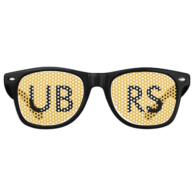 Fête Retro Lunettes de partie UBRS (Devant)
