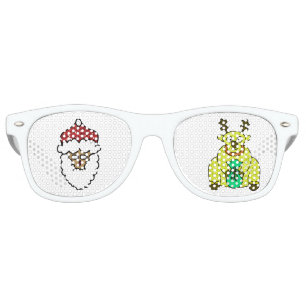 Fête Retro Lunettes de renne du père noël de Noël
