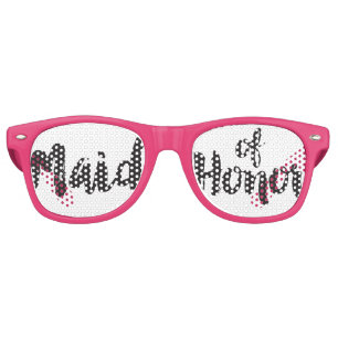 Fête Retro Lunettes d'honneur de femme de ménage d'honneur