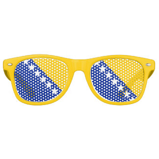 Fête Retro lunettes Drapeau de BiH