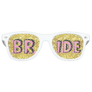 Fête Retro Lunettes rétro pailletées de la mariée / Lunettes