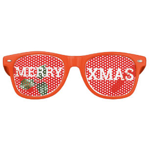 Fête Retro MERRY XMAS rétro Shades / Fun Party Lunettes de so