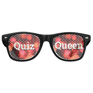 Fête Retro QUIZ QUEEN rétro Shades / Fun Party Lunettes de so