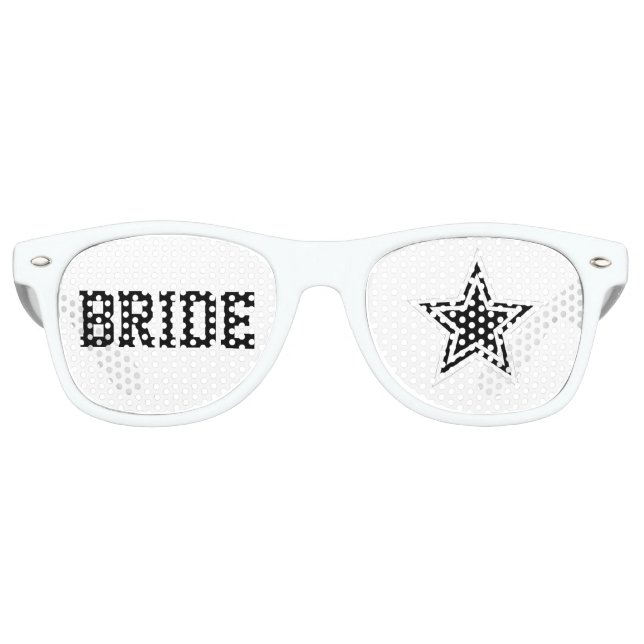 Fête Retro Superstar Bride Shades Fun Mariage lunettes de sol (Devant)