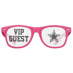 Fête Retro Superstar VIP Guest Shades Fun Mariage Lunettes de