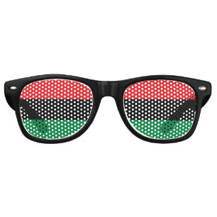 Fête Retro UNIA Party Shades, drapeau panafricain Lunettes de