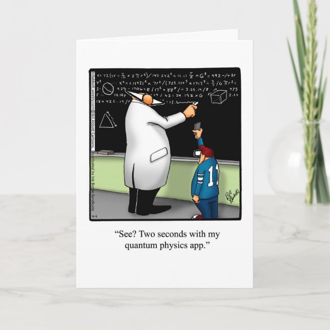 Fêter la carte de voeux Humour de la Journée des s (Devant)
