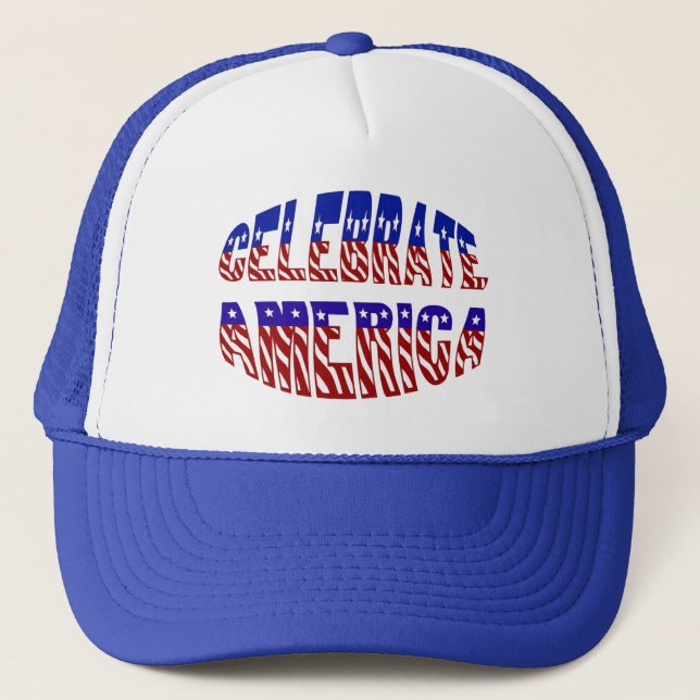 Fêter le Casquette de la police de drapeau America (Devant)