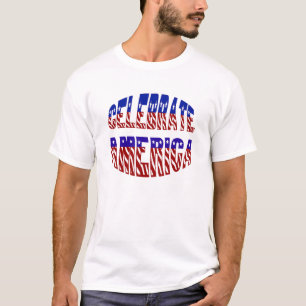 Fêter le drapeau américain Police #1 Mens T-Shirt