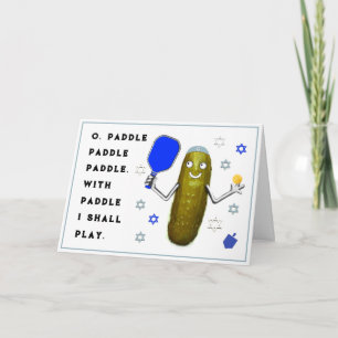 Fêtes Annuelles Cartes de Hanukkah pour Pickleball