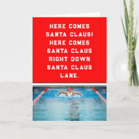 Cartes de Noël pour nageurs