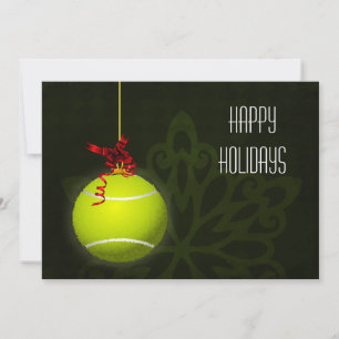 Fêtes Annuelles Cartes de Noël pour un joueur de tennis