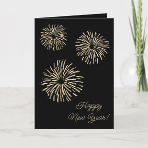 Fêtes Annuelles Cartes de Nouvel An pour Fireworks