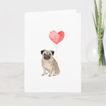 Cartes de Saint-Valentin pour Pug, Cartes de Saint
