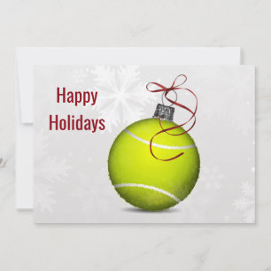 Fêtes Annuelles Cartes de vœux de tennis pour joueur de tennis