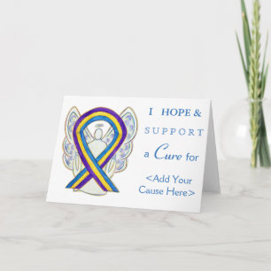 Fêtes Annuelles Cartes de voeux pour la sensibilisation au cancer 